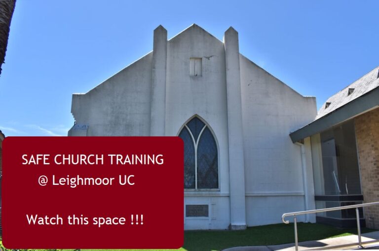 Safe Church Training @ Leighmoor UC